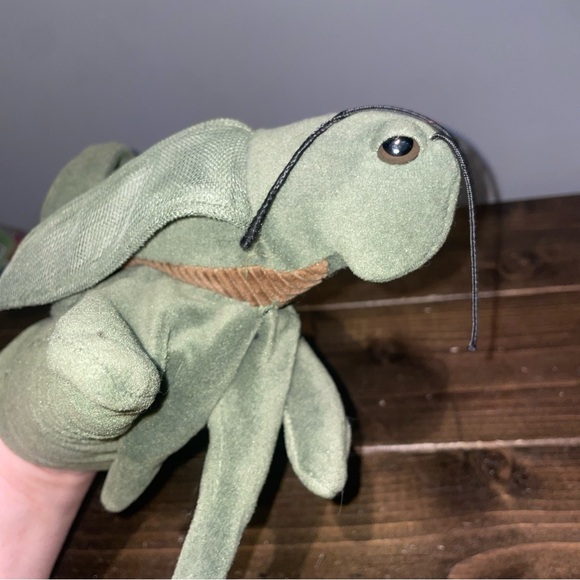Vintage Folkmanis Grasshopper Puppet Folktails Glove Full Body Green 13" long - Picture 5 of 7
